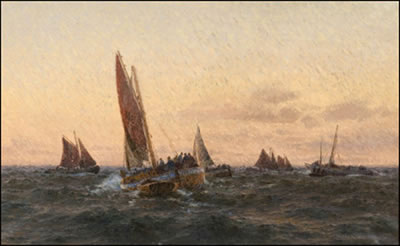 RETURNING FISHINGBOATS