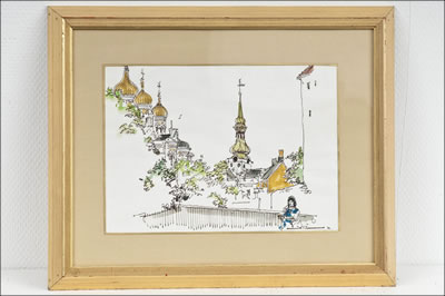 KIRKONTORNIT - KYRKTORNEN by Henrik Tikkanen - Auction record, sale price, and art valuation. Compare with similar artists and explore comparable artworks.