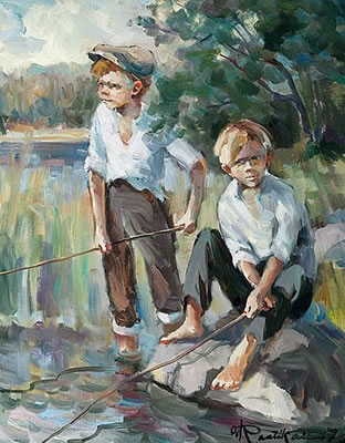 Boys Fishing