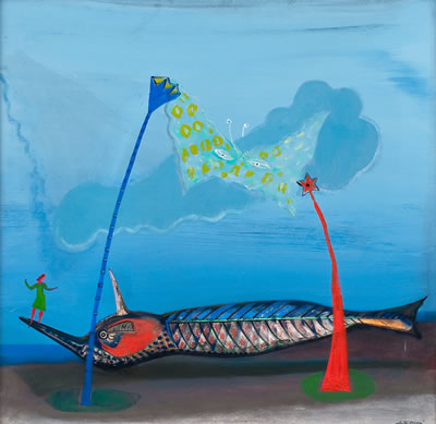 Sample artwork by Antti Vuori (Born 1935), known for painting and sculpture - View similar artists and auction records