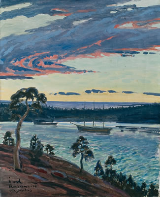 SUNSET OVER THE WESTERN HARBOUR by Erik Juselius - Auction record, sale price, and art valuation. Compare with similar artists and explore comparable artworks.