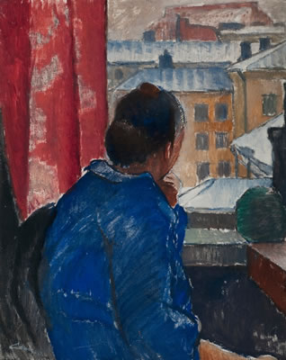 AT THE WINDOW by Alvar Cawen - Auction record, sale price, and art valuation. Compare with similar artists and explore comparable artworks.