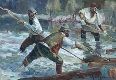 Sample artwork by Orvo Raatikainen (1914 - 2000), known for painting - View similar artists and auction records
