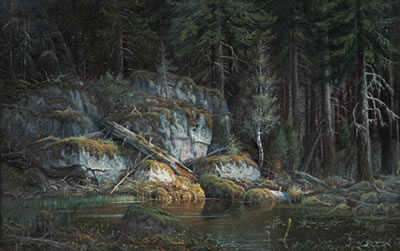 Sample artwork by Juhani Honkanen (Born 1947), known for landscape painting - View similar artists and auction records