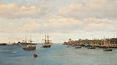 VIEW OF ETELÄSATAMA, HELSINKI by Oskar Kleineh - Auction record, sale price, and art valuation. Compare with similar artists and explore comparable artworks.