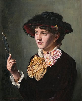 WOMAN WITH A MIRROR