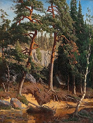 IN THE FOREST by Fanny Maria Churberg - Auction record, sale price, and art valuation. Compare with similar artists and explore comparable artworks.