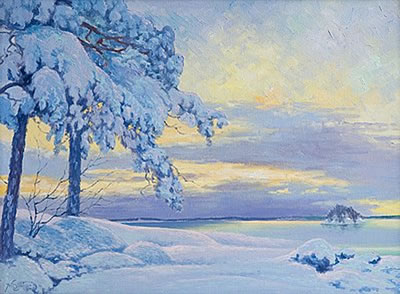 WINTER LANDSCAPE by Alfred Collin - Auction record, sale price, and art valuation. Compare with similar artists and explore comparable artworks.