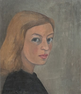 Portrait of Eva Cederstrom: Self-portrait