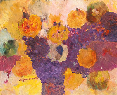 "ORANGES AND GRAPES" by Marjaana Savander - Auction record, sale price, and art valuation. Compare with similar artists and explore comparable artworks.