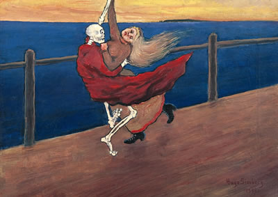 "DANCING DEATH" by Hugo Simberg - Auction record, sale price, and art valuation. Compare with similar artists and explore comparable artworks.