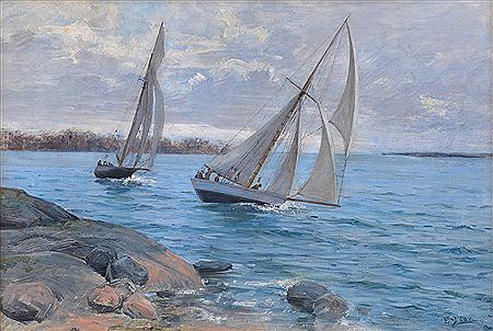 SAILING by Elin Danielson-Gambogi - Auction record, sale price, and art valuation. Compare with similar artists and explore comparable artworks.