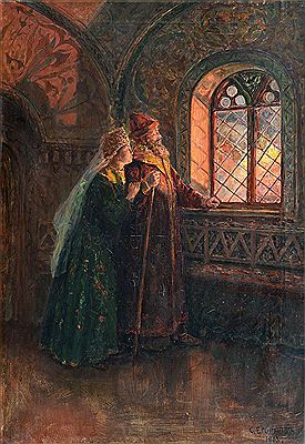 TSAR ALEXEY MIKHAILOVICH WATCHING THE FIRE IN MOSCOW by Sergej Simionowitsch Jergornov - Auction record, sale price, and art valuation. Compare with similar artists and explore comparable artworks.