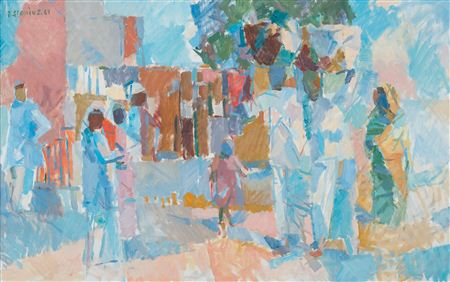 "RAILWAY STATION" by Per Stenius - Auction record, sale price, and art valuation. Compare with similar artists and explore comparable artworks.