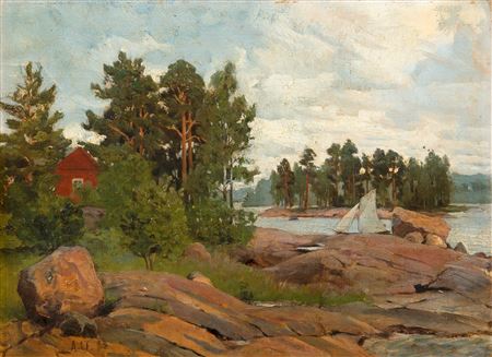VIEW FROM PELLINKI by Aukusti Uotila - Auction record, sale price, and art valuation. Compare with similar artists and explore comparable artworks.
