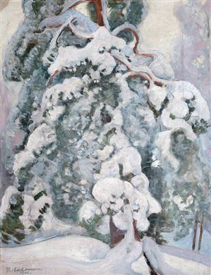 SNOWY PINE-TREE