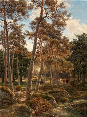 Sample artwork by Berndt Adolf Lindholm (1841 - 1914), known for realist style landscape, marine and coastal view painting, museum curator - View similar artists and auction records