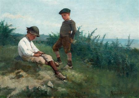 BOYS BY THE SHORE