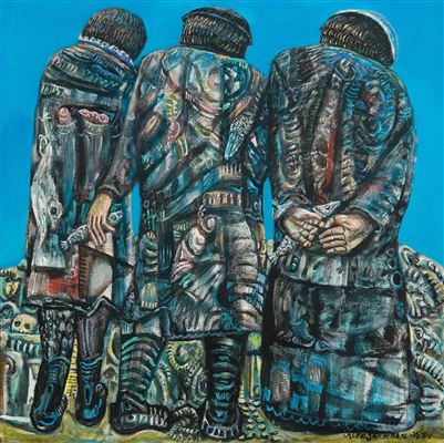 "SHAMANS LEAVING" by Alpo Jaakola - Auction record, sale price, and art valuation. Compare with similar artists and explore comparable artworks.