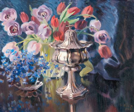 STILL LIFE WITH TULIPS.