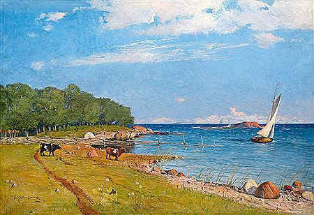 COASTAL MOTIF. by Erik Abrahamsson - Auction record, sale price, and art valuation. Compare with similar artists and explore comparable artworks.