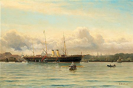 Sample artwork by Holger Peter Svane Lubbers (1850 - 1931), known for painting-marine scens - View similar artists and auction records