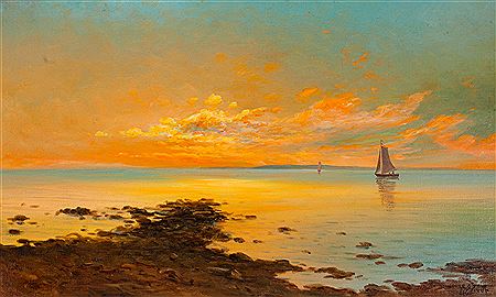 SUNSET by Leonard Wiedh - Auction record, sale price, and art valuation. Compare with similar artists and explore comparable artworks.