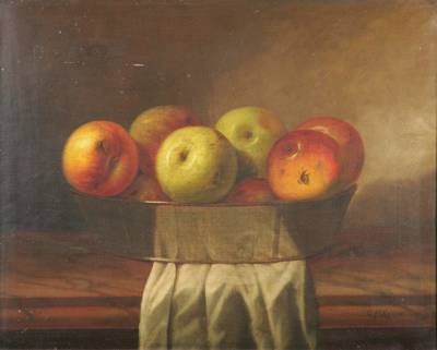 Still Life with Bowl of Apples