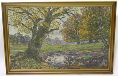 Impressionist Landscape by August Vilhelm Dencker - Auction record, sale price, and art valuation. Compare with similar artists and explore comparable artworks.