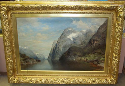 Norwegian mountainous landscape with river by Julius Rose - Auction record, sale price, and art valuation. Compare with similar artists and explore comparable artworks.