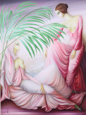 2 Reclining women