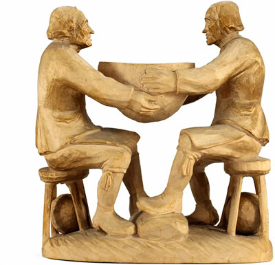 Sample artwork by Emil Janel (1897 - 1981), known for figure and still-life painting, wood carving - View similar artists and auction records