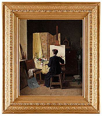 Sample artwork by Gillis Hafstrom (1841 - 1909), known for painting - View similar artists and auction records
