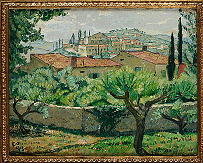 SYDLÄNDSKT LANDSKAP by Edvin Ollers - Auction record, sale price, and art valuation. Compare with similar artists and explore comparable artworks.