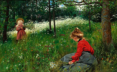 FLICKOR PÅ JÄMTLÄNDSK SOMMARÄNG