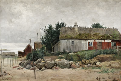 Fiskeläge, Kivik by Carl Flodman - Auction record, sale price, and art valuation. Compare with similar artists and explore comparable artworks.