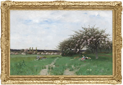 Blommande fruktträd, Barbizon by Carl Skanberg - Auction record, sale price, and art valuation. Compare with similar artists and explore comparable artworks.