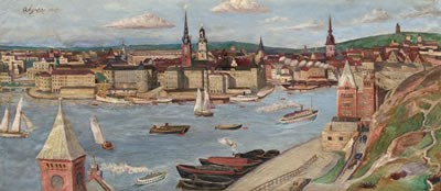 Utsikt från Söder mot Riddarholmen by Olof Agren - Auction record, sale price, and art valuation. Compare with similar artists and explore comparable artworks.