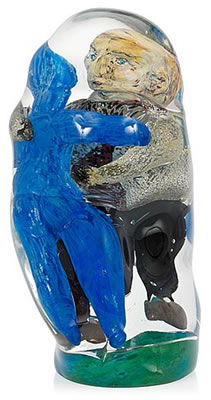 A David Hopper glass sculpture