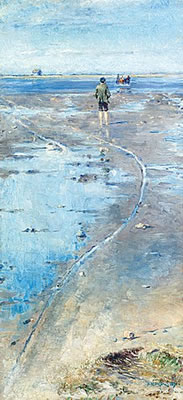 "Vid vadet" (At the ford). by Nils Kreuger - Auction record, sale price, and art valuation. Compare with similar artists and explore comparable artworks.