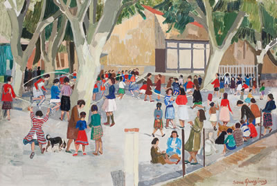 Motif from school yard