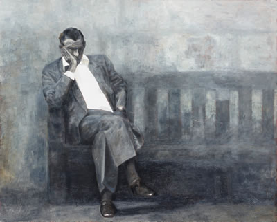 Man on a bench