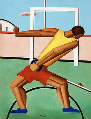 Athlete with discus