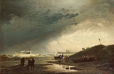 Shipwreck by the coast