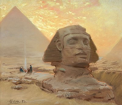 "Sfinxen vid Gizeh" (The Great Sphinx of Giza)