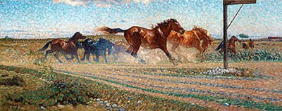 " 'Hästar i det fria' (Öland)" (Horses, Öland)
