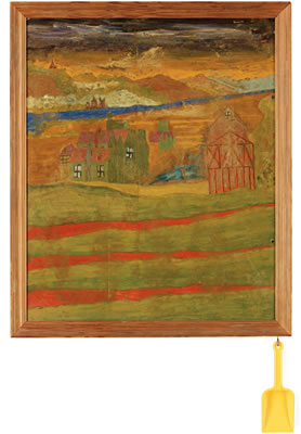 "Hus med hakkors och spade" (House with swastikas and shovel) by Dick Bengtsson - Auction record, sale price, and art valuation. Compare with similar artists and explore comparable artworks.