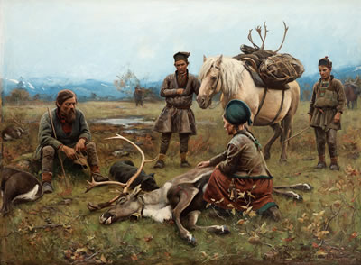 "Lapplägret vid Gleen" (The Laplander camp at Gleen)