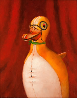 "Porträtt av pingvin" (Portrait of penguin). (d)