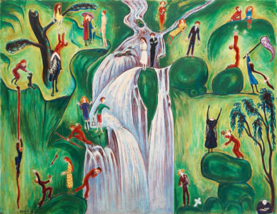 The waterfall
